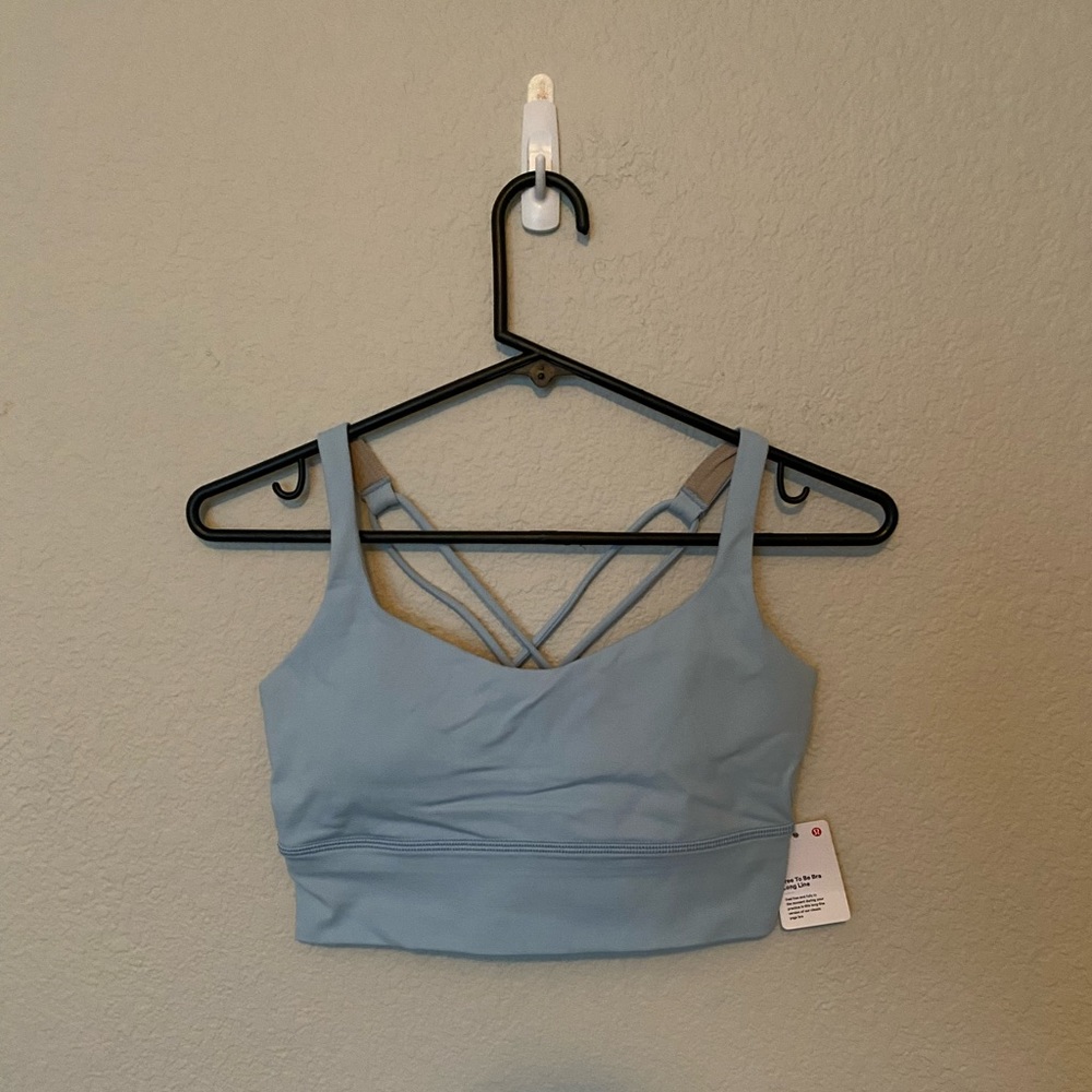Lululemon Light Blue Side 6 Sports Bra